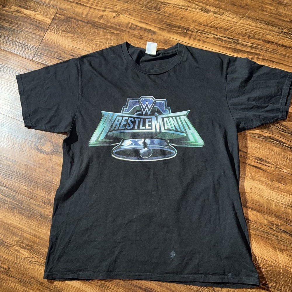 Wrestlemania XI Black Cotton Short Sleeve Tee Unisex Large